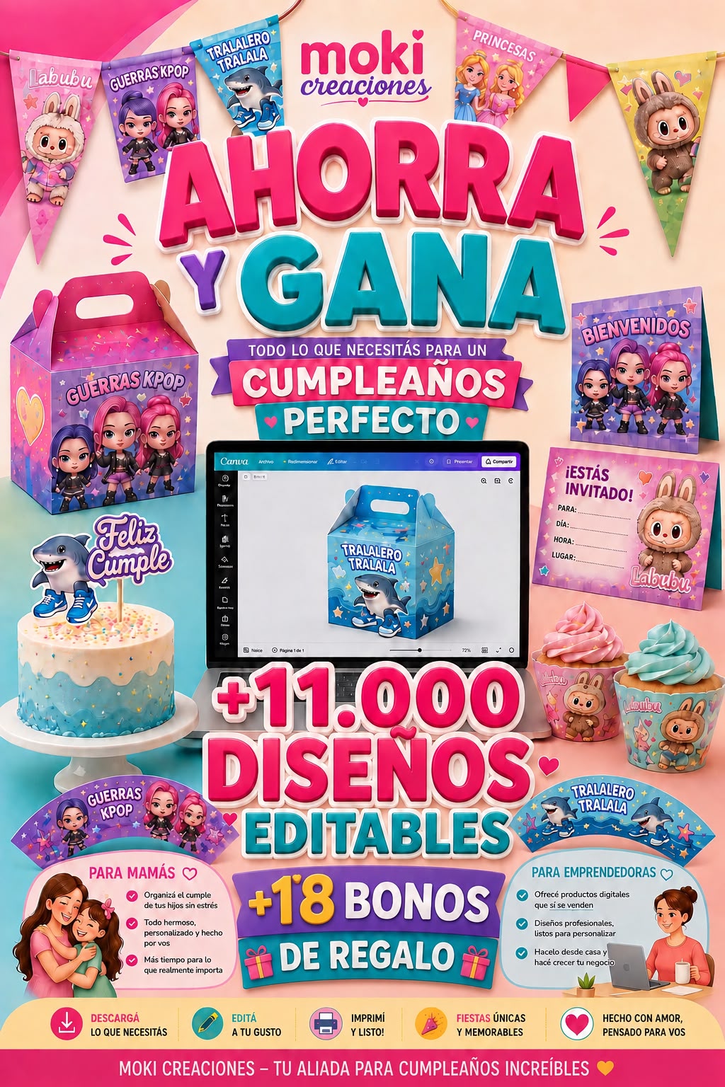 Kit Fiesta Inolvidable – +11.000 Diseños Editables en Canva